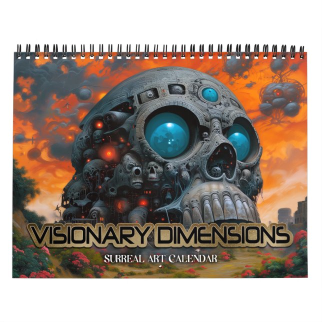 Calendário Dimensões visionárias 2026 10 Arte Surreal (Capa)