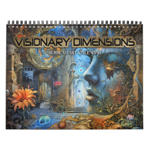 Calendário Dimensões visionárias 2026 8 Arte Surreal