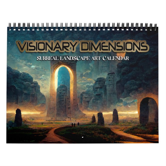 Calendário Dimensões Visionárias 2027 3 Paisagens Surreais (Capa)