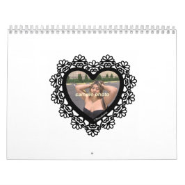 Calendário Dingus Heart and Lace Colorful