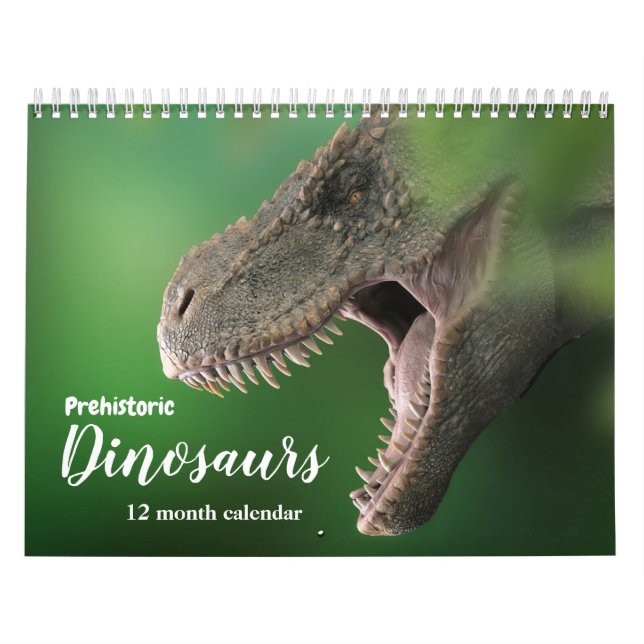 Calendário Dinossauros pré-históricos 2026 (Capa)