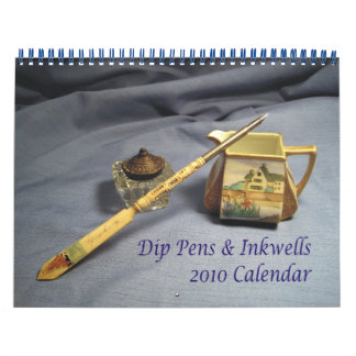Calendário Dip Caneta & Inkwells 2010