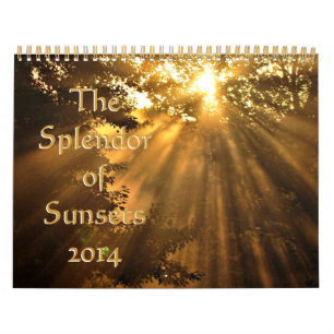 Calendário Distribuidor de Pôrs do sol 2014