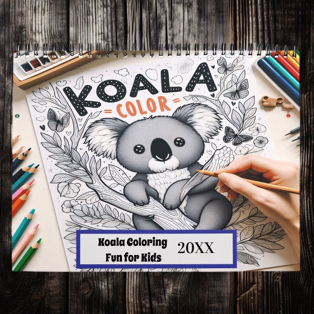 Calendário Diversão de cores Koala para crianças 20XX (Criador carregado)