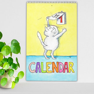 Calendário Divertido de Gatos
