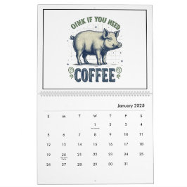 Calendário Divertido Inspirado em Animais