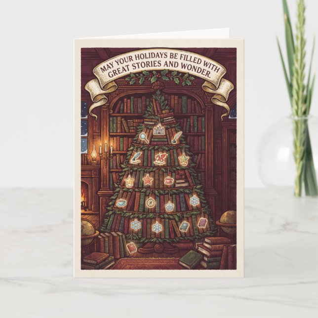 Calendário do Advento Feriado Cartão de Natal (Frente)