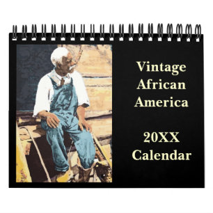 Calendário do afro-americano do vintage