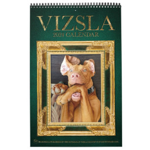 Calendário do Álbum de Fotografias Vizsla
