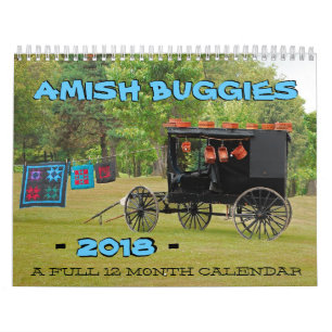 Calendário do Amish Buggies 2018