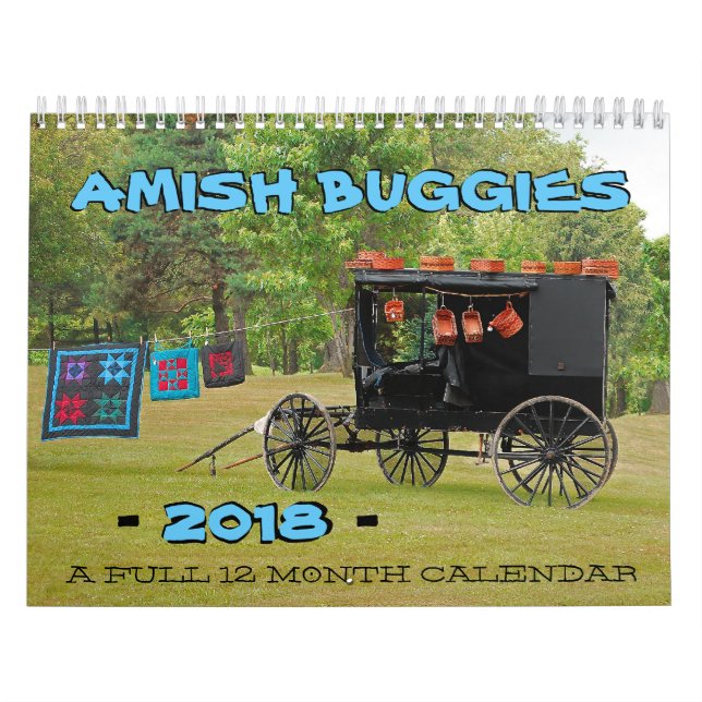 Calendário do Amish Buggies 2018 (Capa)