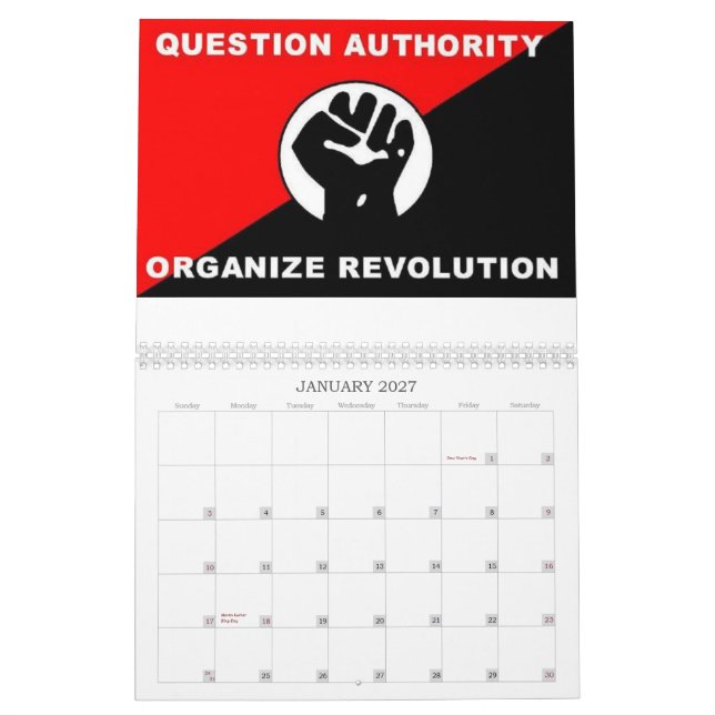 calendário do anarquismo 2012 da guerra de classe (Jan 2027)