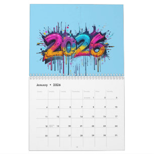 Calendário do Ano Novo 2026 - Presente de Férias P