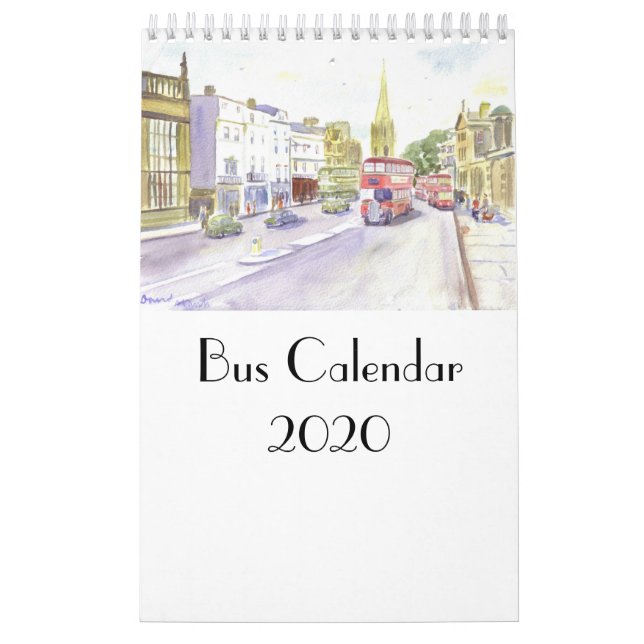 Calendário do barramento 2020 (Capa)
