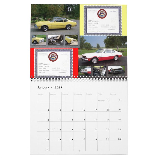 calendário do Blu's Mavericks and Comets 2010 (Jan 2027)