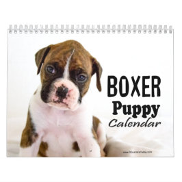 Calendário do Boxer Puppy