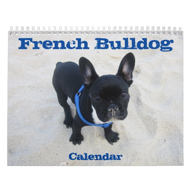 Calendário do Bulldog Francês 2026 - Design It (Capa)