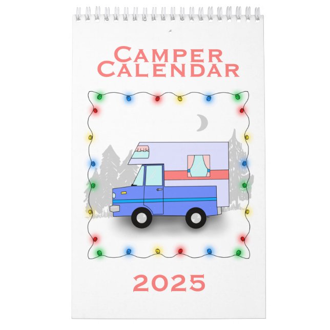 Calendário do Camper 2025 - Solteiro Page Small Ca (Capa)