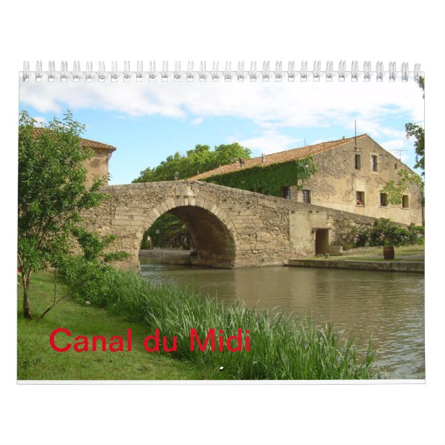 Calendário do Canal du Midi Wall (Capa)