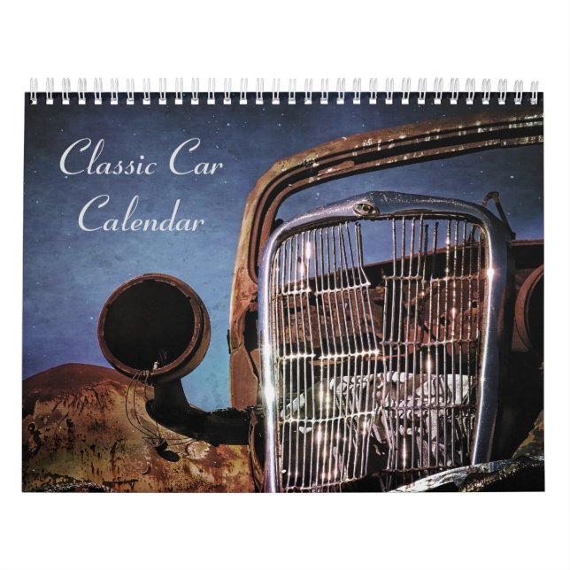 Calendário do Carro Clássico Abandonado (Capa)