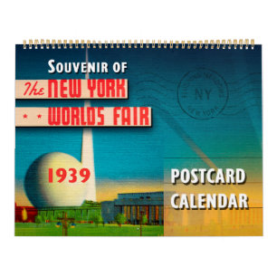 Calendário do Cartão-postal da Feira Mundial de