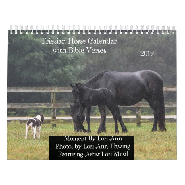 Calendário do cavalo do frisão com versos da (Capa)