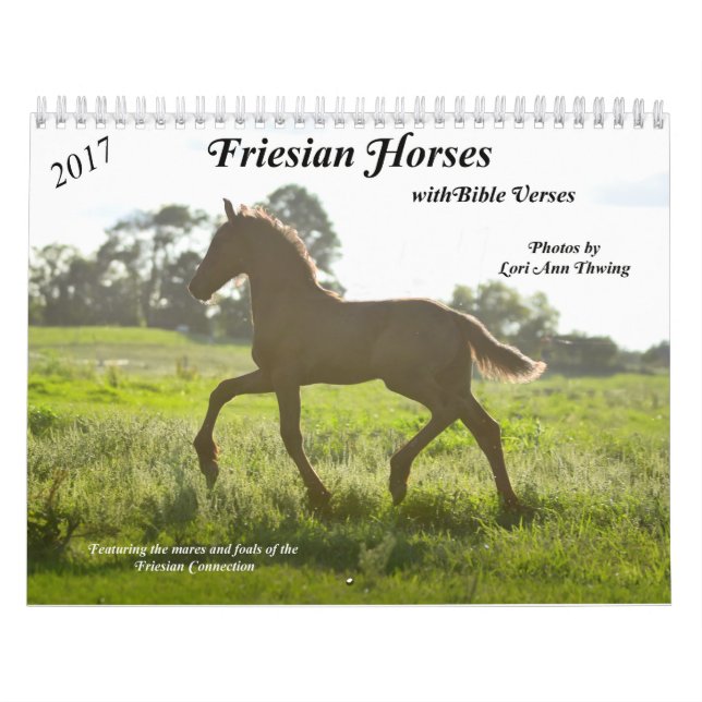 Calendário do cavalo do frisão com versos da (Capa)