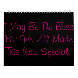 Calendário do chefe