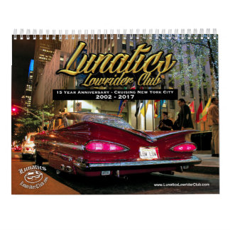 Calendário do clube NYC 2017 do Lowrider de