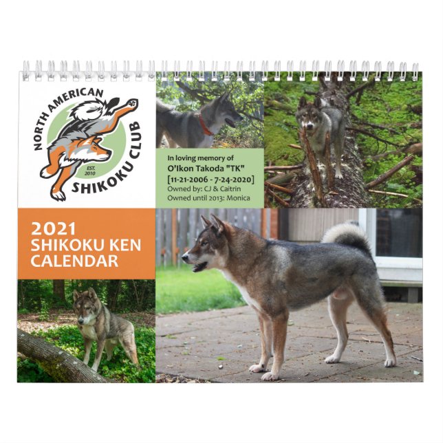 Calendário do Clube Shikoku Norte-Americano 2021 (Capa)
