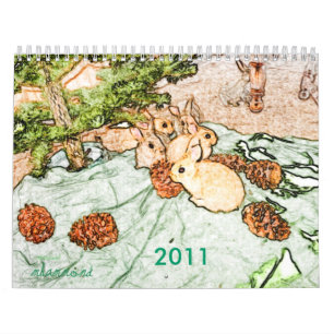 Calendário do coelho 2011 de Weedscapes