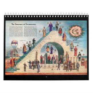 Calendário do conselho do cavalete da maçonaria