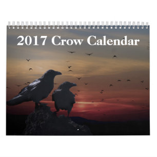 Calendário do corvo de 2017 corvos