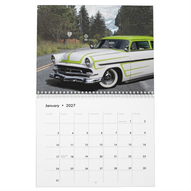 Calendário do costume 2015 de Rod& (Jan 2027)
