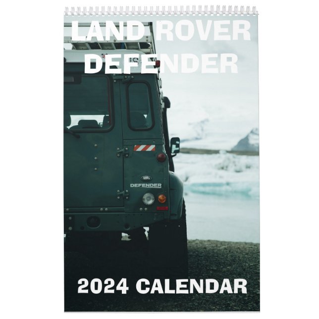 Calendário do DEFENDER DO LAND ROVER, fora da estr (Capa)