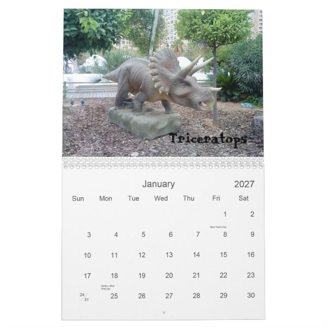 Calendário do Dinossauro 2011 (Jan 2027)