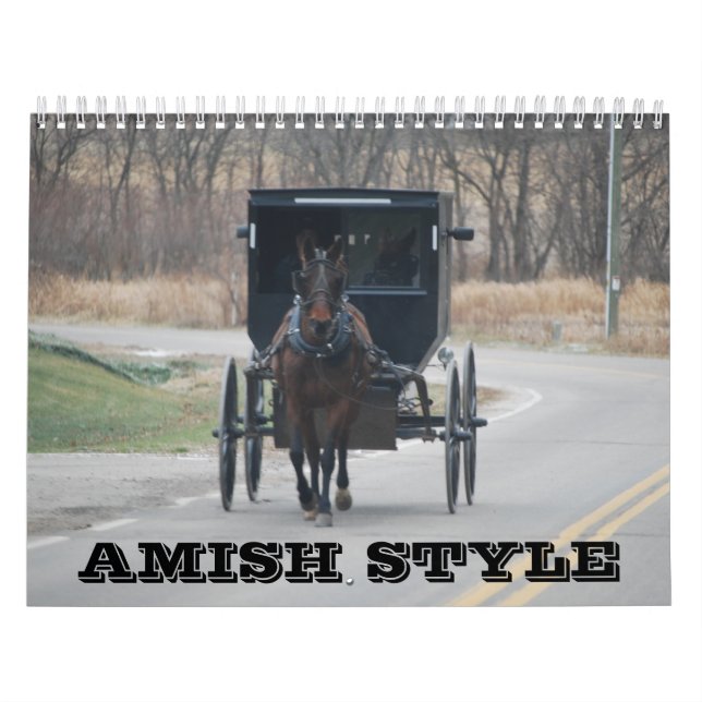 Calendário do estilo de Amish (Capa)