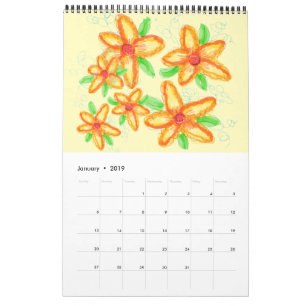 Calendário do feliz ano novo
