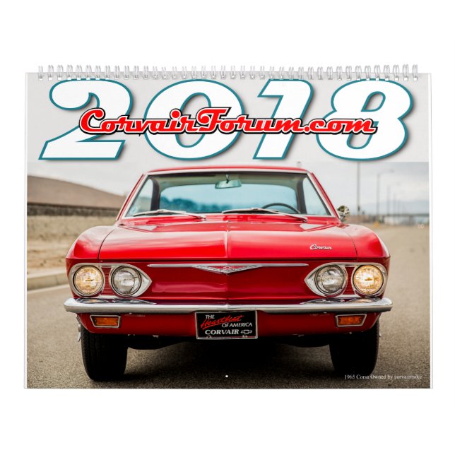 Calendário do fórum 2018 de Corvair (Capa)