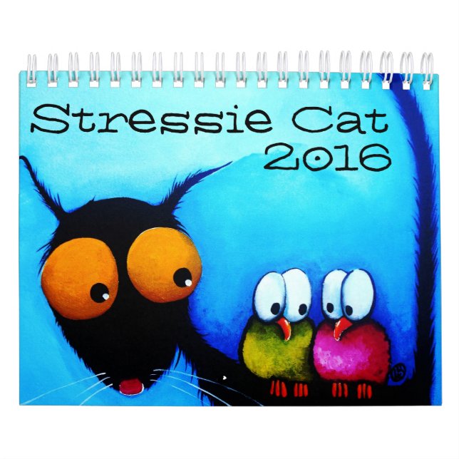 Calendário do gato 2016 de Stressie (Capa)