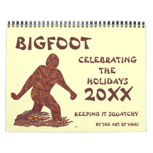 Calendário do geek 2015 de Z Bigfoot Sasquatch