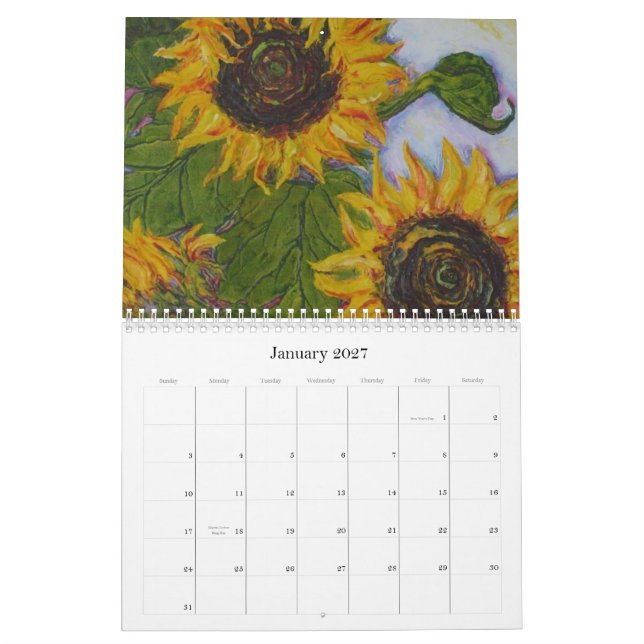 Calendário do girassol de Paris (Jan 2027)