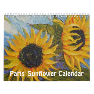 Calendário do girassol de Paris