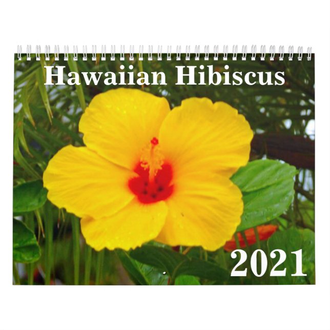Calendário do Havaí Hibiscus 2021 (Capa)