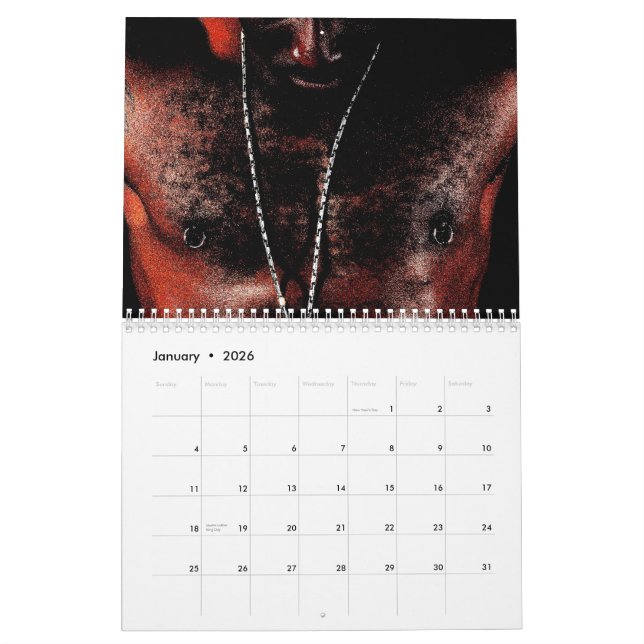 Calendário do homem do afro-americano (Jan 2026)