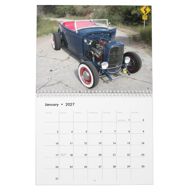 Calendário do hot rod (Jan 2027)