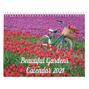 Calendário do jardim bonito