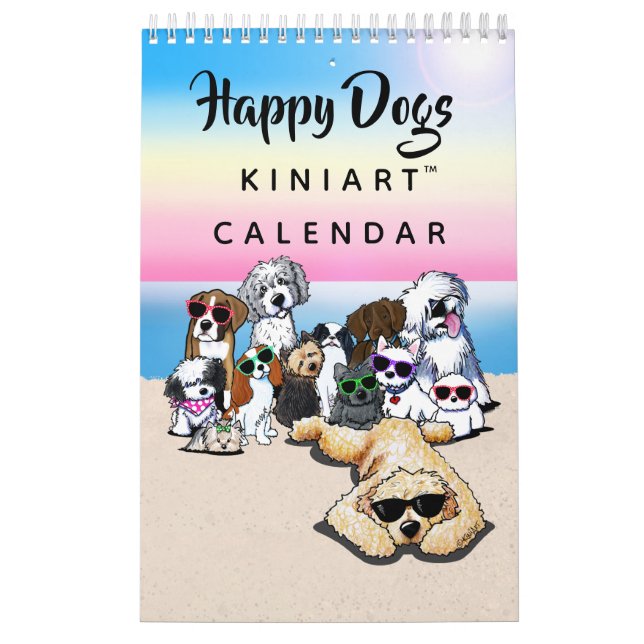 Calendário do KiniArt Happy Dogs (Capa)