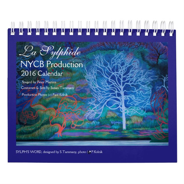 Calendário do LA SYLPHIDE 2016 (Capa)