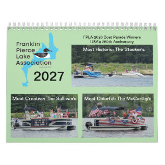 Calendário do Lago Franklin Pierce 2027